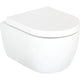 Pack combiné Aksai Wand-fond creux WC bord de rinçagelos et Abattant WC Aksai softclose