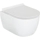 Pack combiné Aksai Wand-fond creux WC bord de rinçagelos et Abattant WC Aksai Sandwich softclose