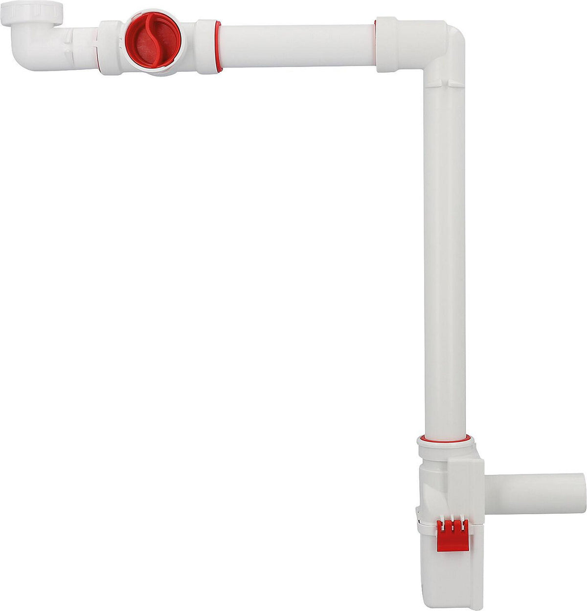 Siphon gain de place pour lavabo DN32 (1 1/4")×32 mm avec filtre à cheveux CGS