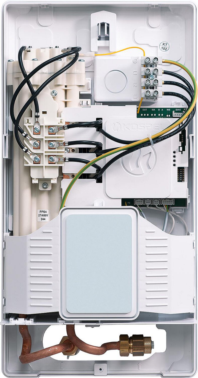 Chauffe-eau instantané Kospel PPE4.L électronique 17/18/21/24 kW, 400 V