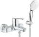 Kit mitigeur bain-douche apparent Grohe Eurostyle Cosmopolitan avec douchette Tempesta 110 chromé