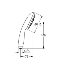 Douchette à main Grohe Tempesta 110