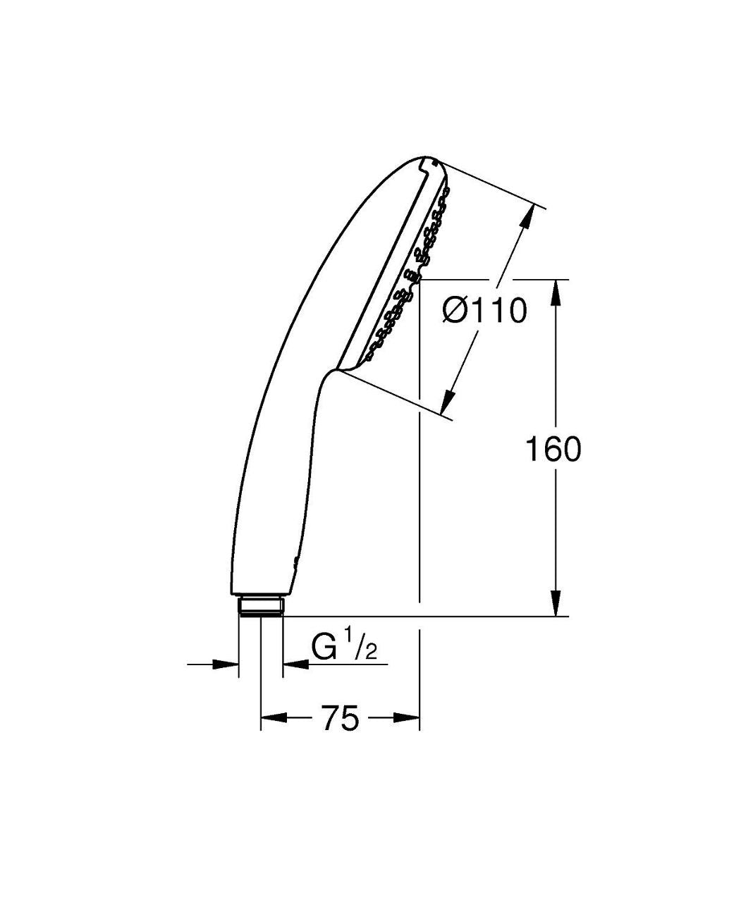 Douchette à main Grohe Tempesta 110