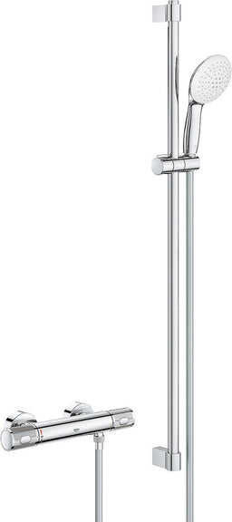 Colonne de douche thermostatique Grohe Grohtherm 1000 Performance barre 900 mm chrome
