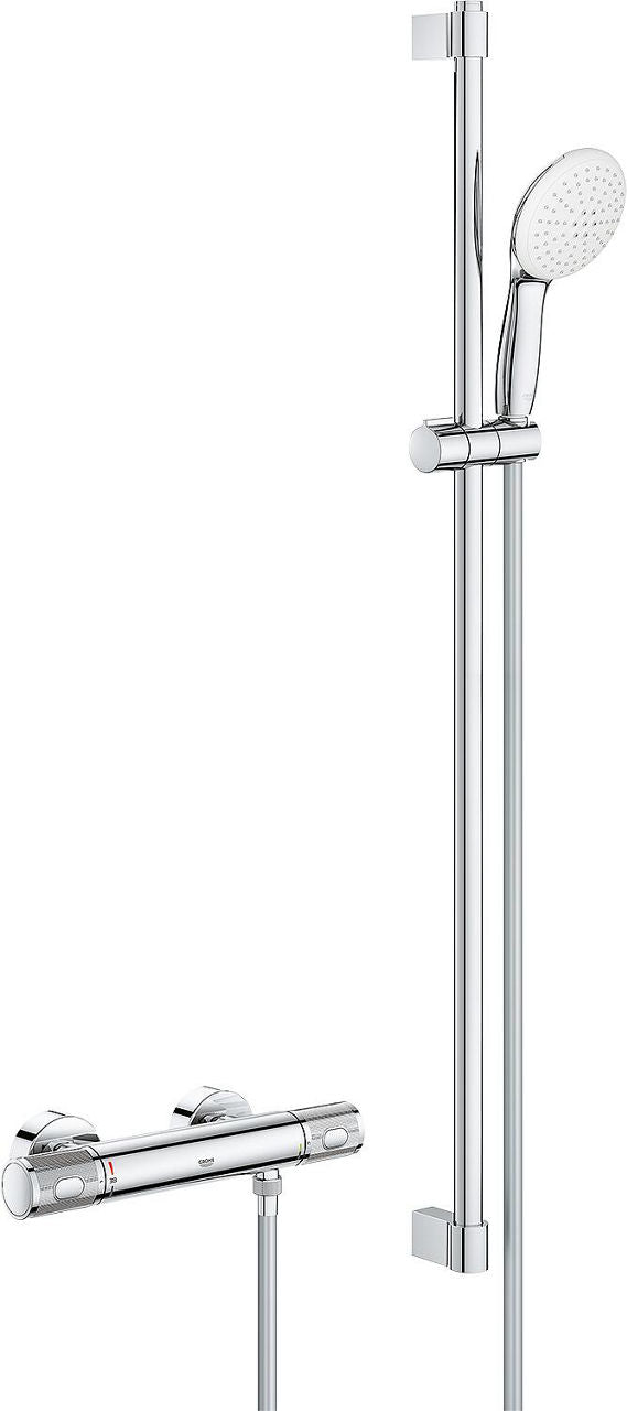 Colonne de douche thermostatique Grohe Grohtherm 1000 Performance barre 900 mm chrome