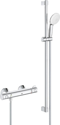 Grohe Grohtherm 800 Brausethermostat mit 600 mm Brausestange, Ø 110 mm Handbrause, Chrom