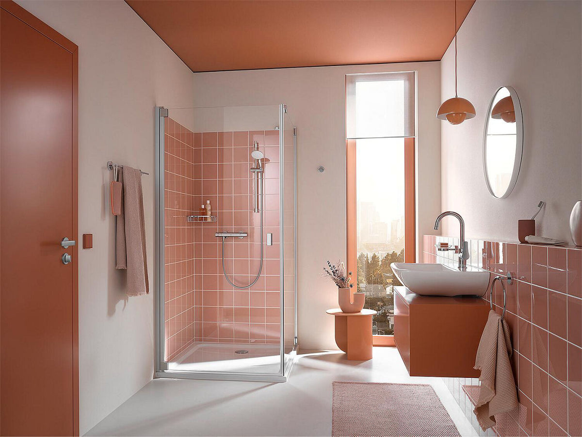 Colonne de douche thermostatique Grohe Grohtherm 800 C avec barre 600 mm douchette Ø 110 mm chrome