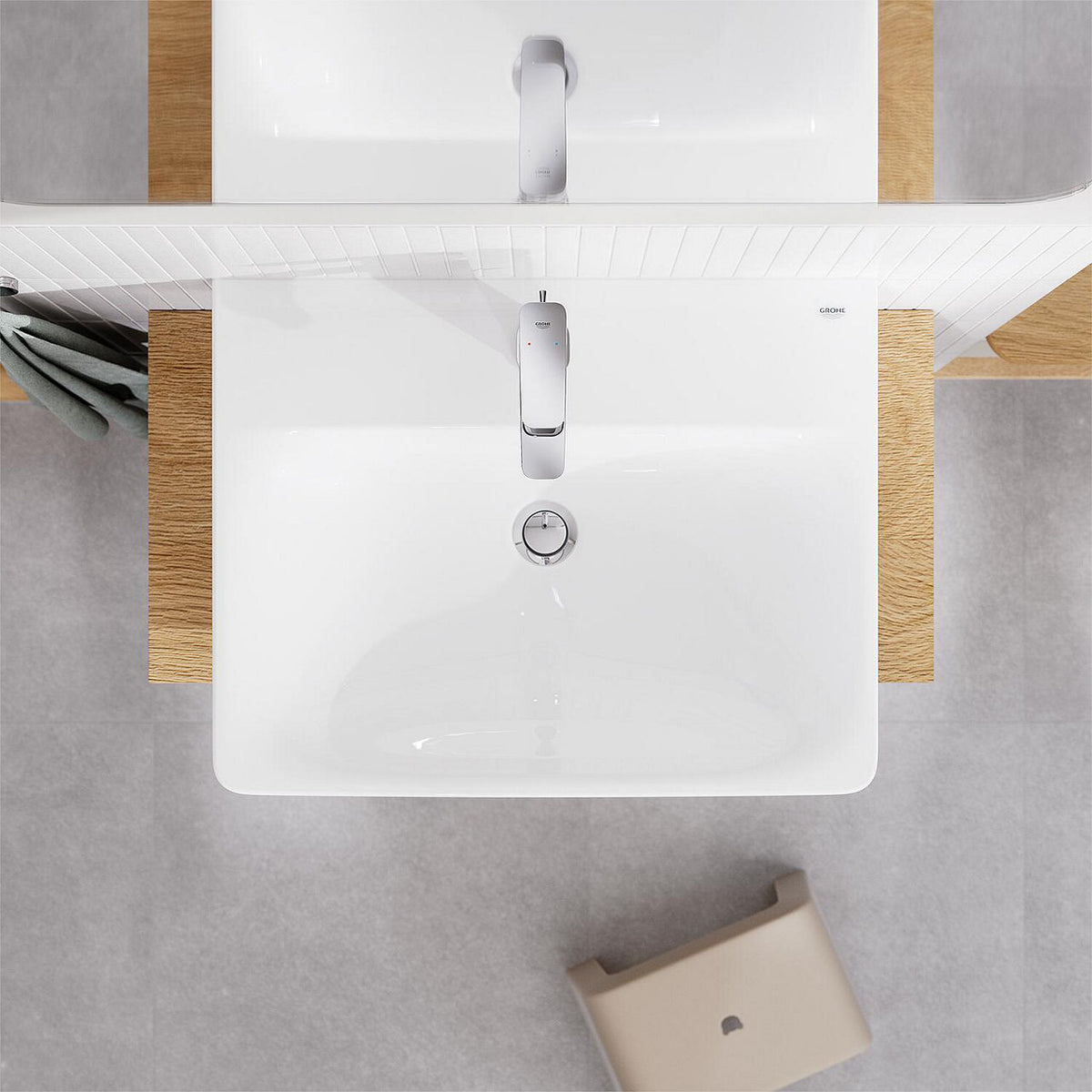 Mitigeur de lavabo Grohe Cubeo S-Size saillie 106mm chromé