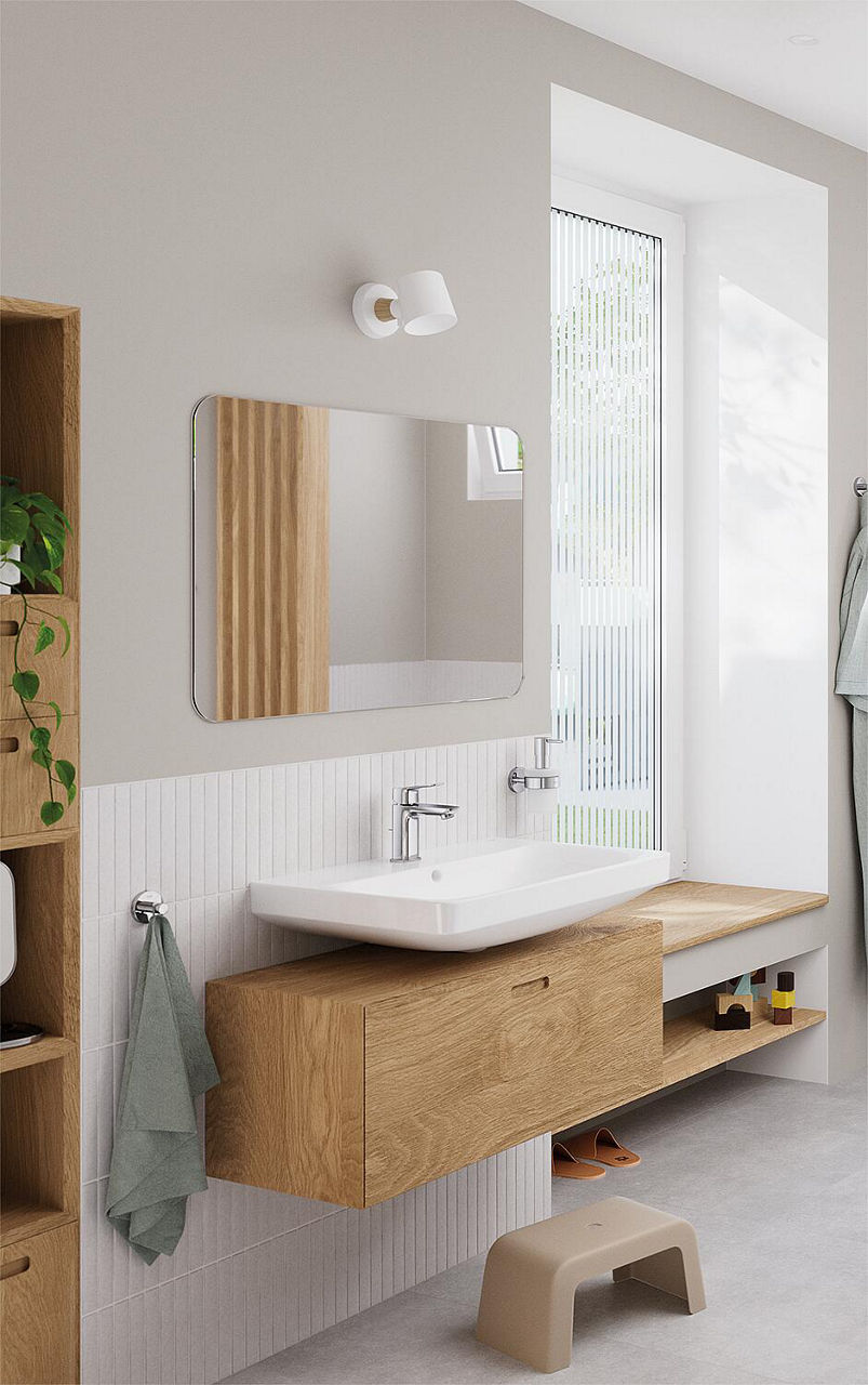 Mitigeur de lavabo Grohe Cubeo S-Size saillie 106mm chromé