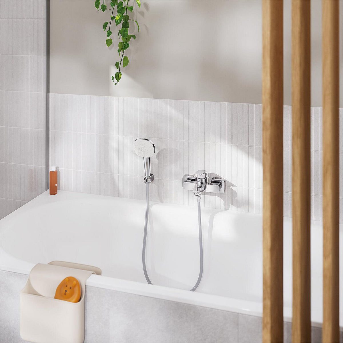 Mitigeur bain/douche apparent Grohe Cubeo saillie 167 mm chromé