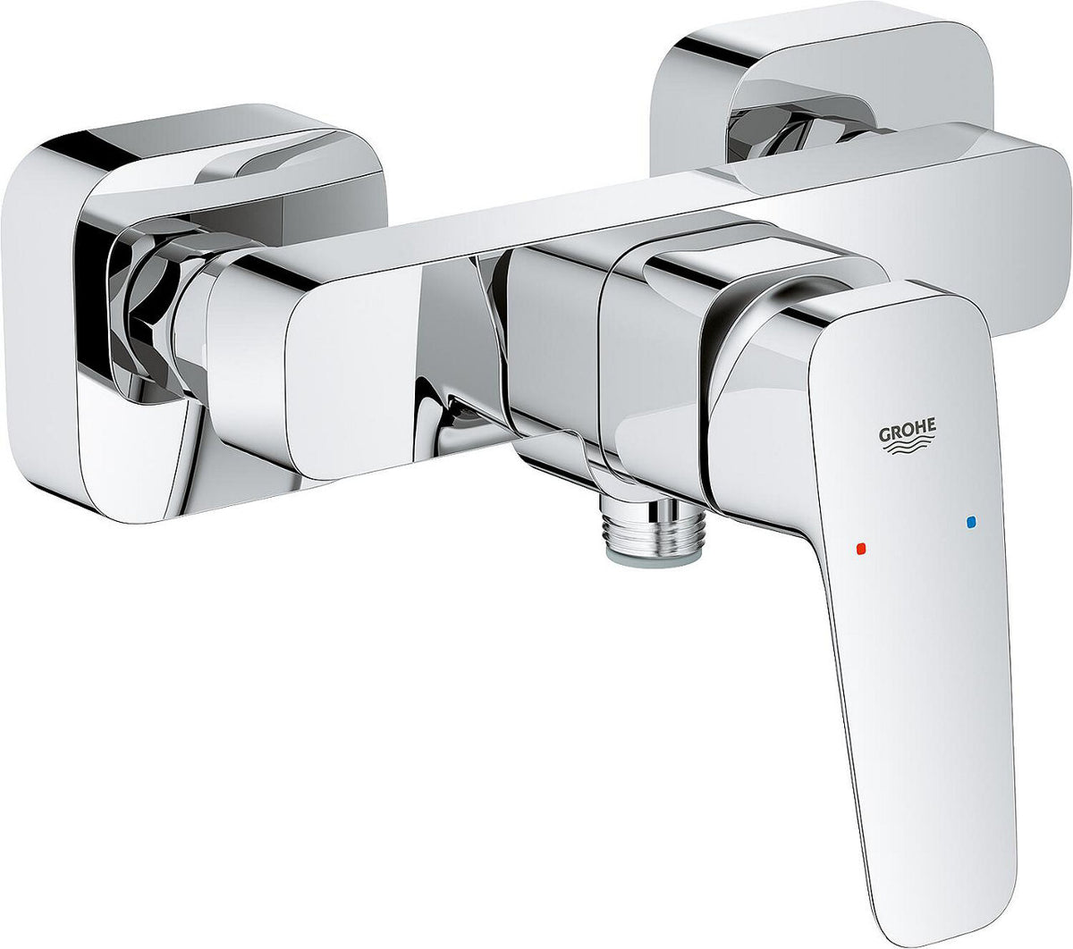 Mitigeur douche apparent Grohe Cubeo saillie 56 mm chromé