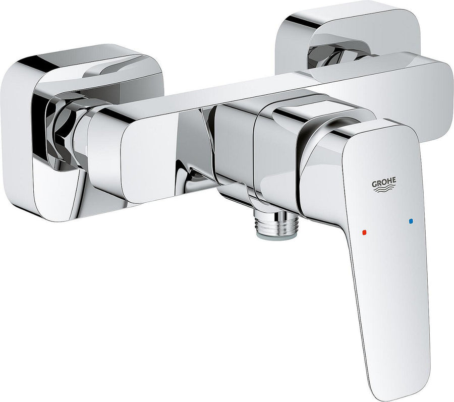 Mitigeur douche apparent Grohe Cubeo saillie 56 mm chromé
