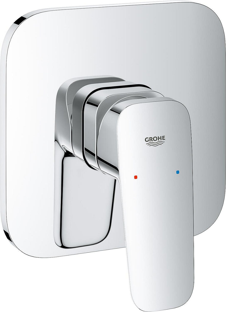 Mitigeur douche encastré Grohe Cubeo rosace 158x158 mm chromé