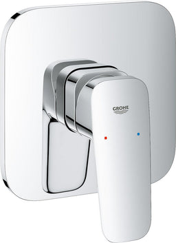 Mitigeur douche encastré Grohe Cubeo rosace 158x158 mm chromé