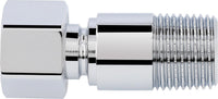 Rallonge laiton chromé DN15 (1/2") mâle x (1/2") écrou-raccord, pour vannes d'angle combinées SCHLÖSSER