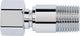Rallonge laiton chromé DN15 (1/2") mâle x (1/2") écrou-raccord, pour vannes d'angle combinées SCHLÖSSER