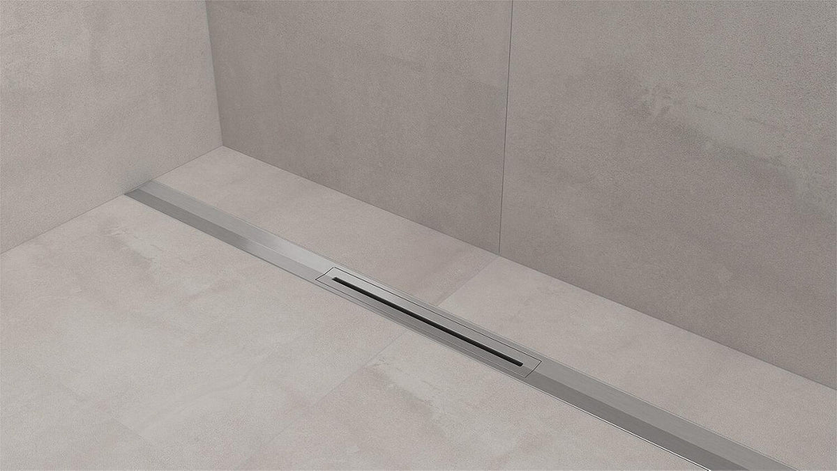 Caniveau de douche linéaire Evenes Set complet, modèle de rénovation