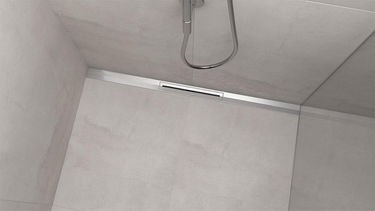 Evenes caniveau de douche linéaire WALL set complet, modèle de rénovation