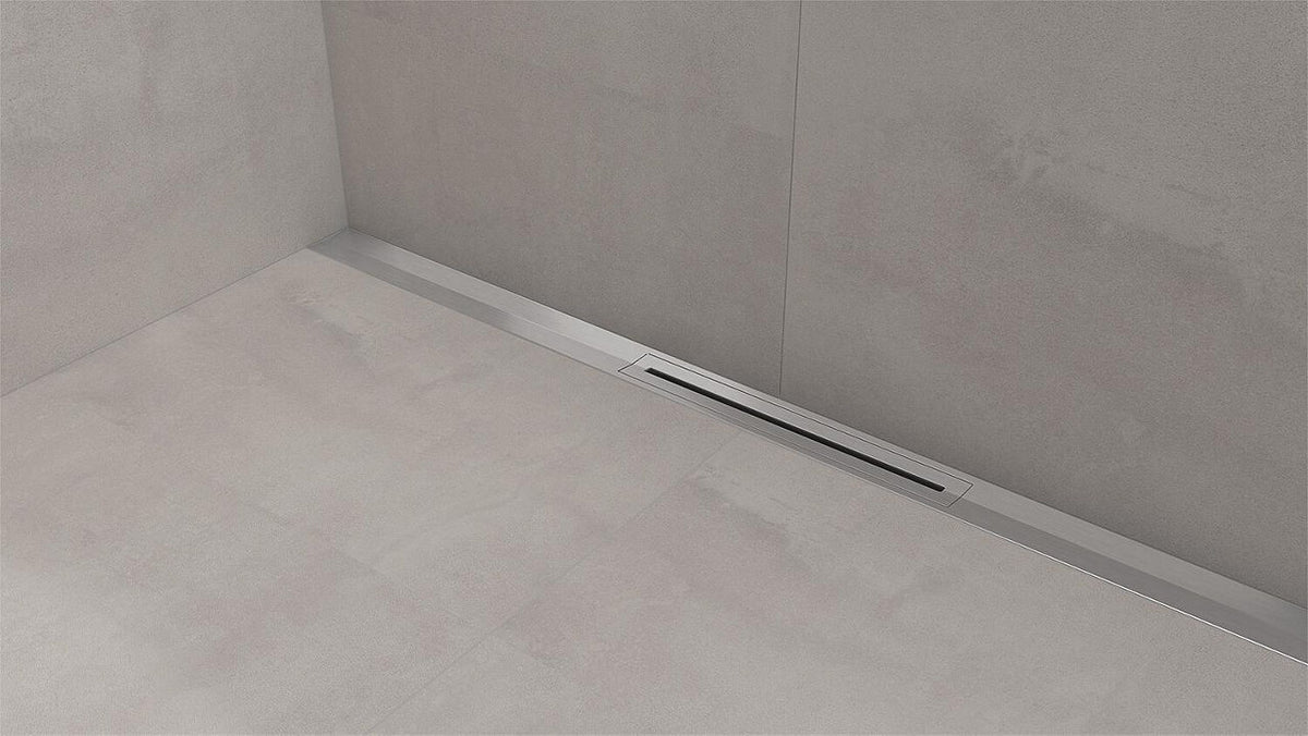 Evenes caniveau de douche linéaire WALL set complet, modèle de rénovation
