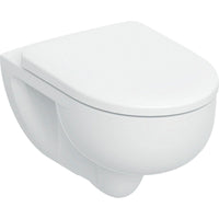 WC suspendu à fond creux Geberit Renova, TurbuFlush, L x H x P : 355x340x540mm, blanc