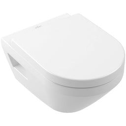 Pack combiné V&B Architectura WC suspendu à fond creux ouvert TwistFlush sans bride de rinçage + Abattant WC fermeture douce, blanc