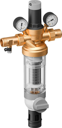 Station de filtration d'eau domestique Resideo HS10S-LFZS avec douille filetée, sans robinet d'arrêt, sans plomb