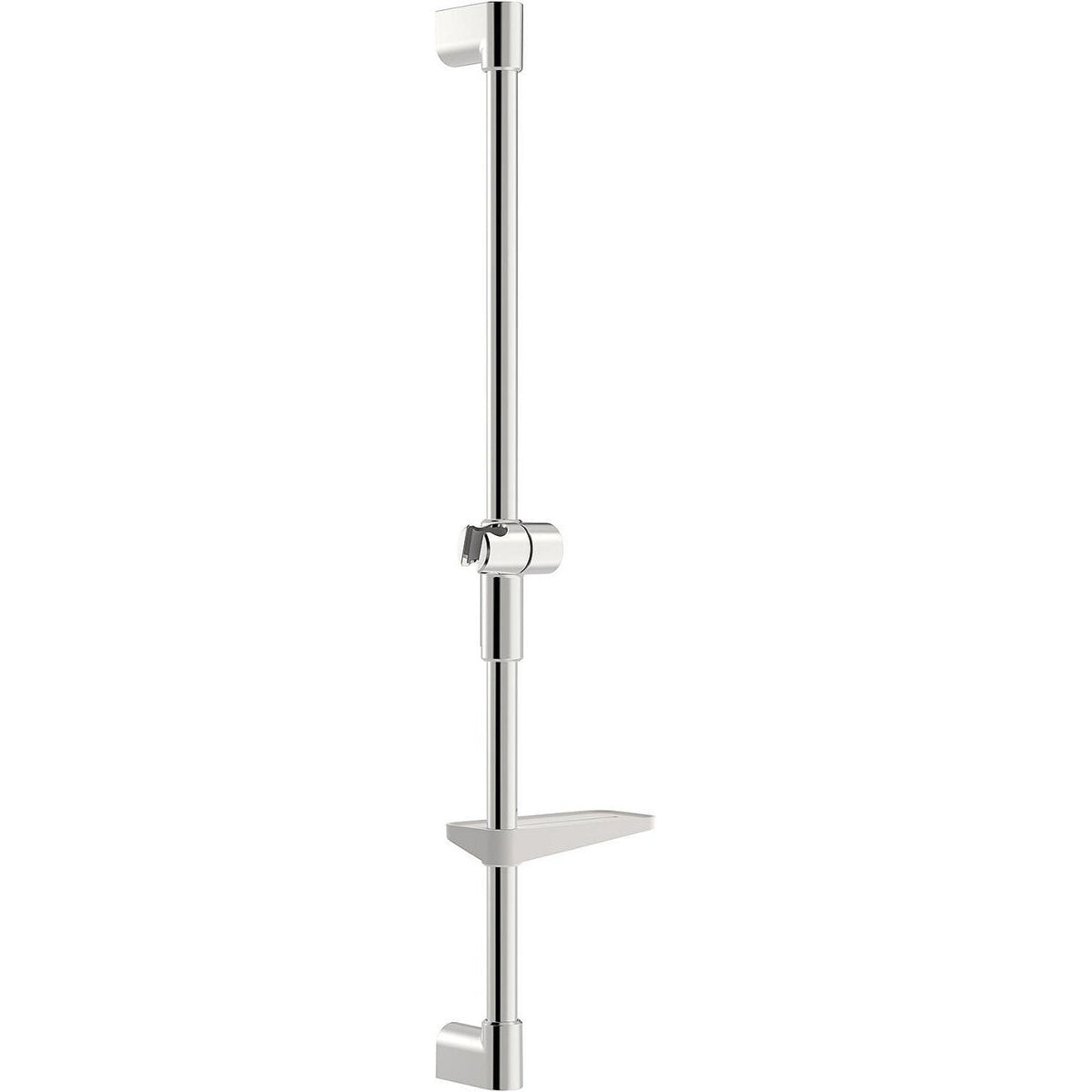Barre de douche Hansa Hansaviva 971 mm, chromé avec porte-savon, support mural réglable en hauteur