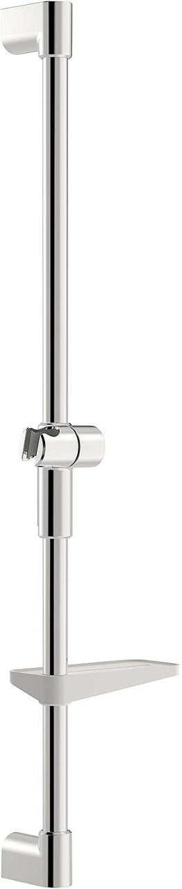 Barre de douche Hansa Hansaviva 971 mm, chromé avec porte-savon, support mural réglable en hauteur