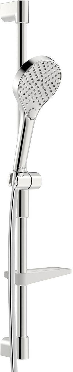 Hansa Hansaviva Brauseset Stange 971mm, Brause Ø 110mm 3 Strahlarten, verchromt mit Ablage