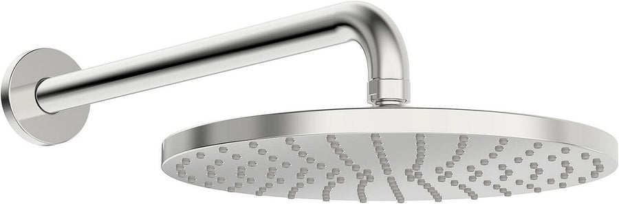 Pomme de douche Hansa Hansaviva Ø 250 mm chromé avec tube de raccordement mural Saillie 348 mm