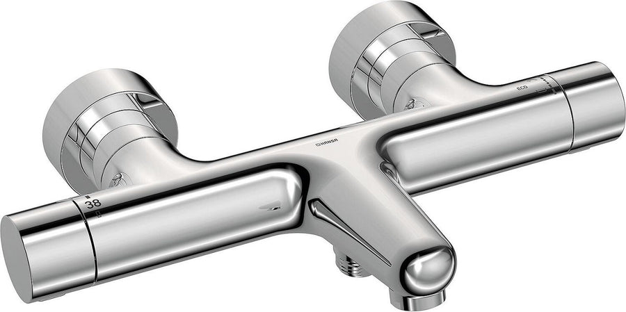Thermostatique bain-douche apparent Hansa Hansaprisma saillie 180 mm chromé