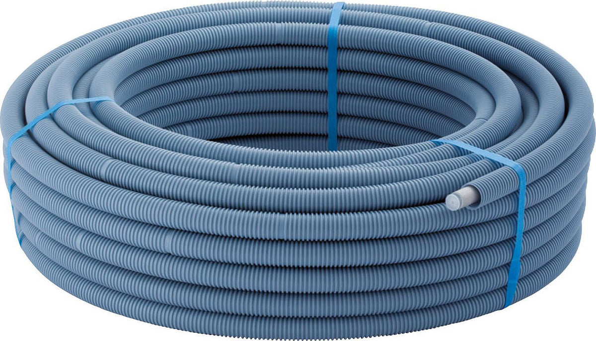 Geberit FlowFit ML system pipe in protective conduit, in coils
