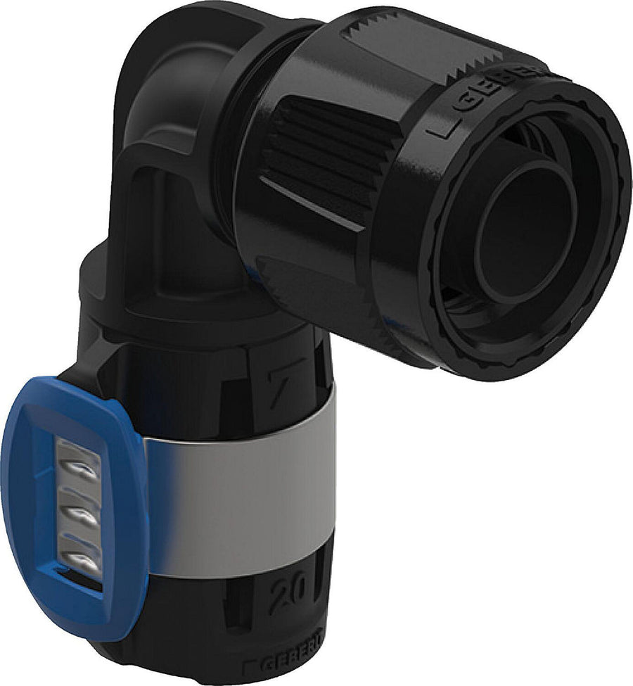 Geberit FlowFit Coude de transition 90° avec filétage extérieur Ø16-20 mm