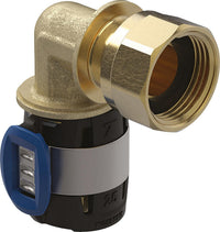 Coude de transition Geberit FlowFit 90° avec filétage mâle, long Ø20-25 mm