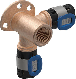 Geberit FlowFit, équerre de raccordement d'angle 90° avec filétage femelle