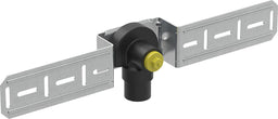 Coude de raccordement 90° Geberit FlowFit avec plaque de montage simple