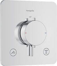 Thermostatique bain-douche encastré Hansgrohe Ecostat Comfort 2 sorties chromé