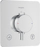Thermostatique bain-douche encastré Hansgrohe Ecostat Comfort 2 sorties chromé