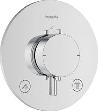 Thermostatique bain-douche encastré Hansgrohe Ecostat Comfort 2 sorties chromé