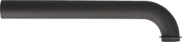 Coude d'évacuation 90° 32x300mm avec bord rabattu Acier inoxydable noir