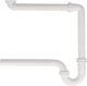 Siphon gain de place ABS 1 1/4" x Ø32 mm, blanc