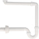 Siphon gain de place PP 1 1/4" x Ø40mm, blanc