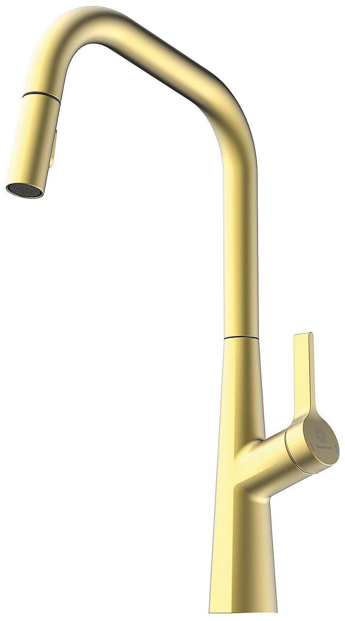 Mitigeur d'évier Wasserwerk WK 2 avec douchette extractible pour la vaisselle
