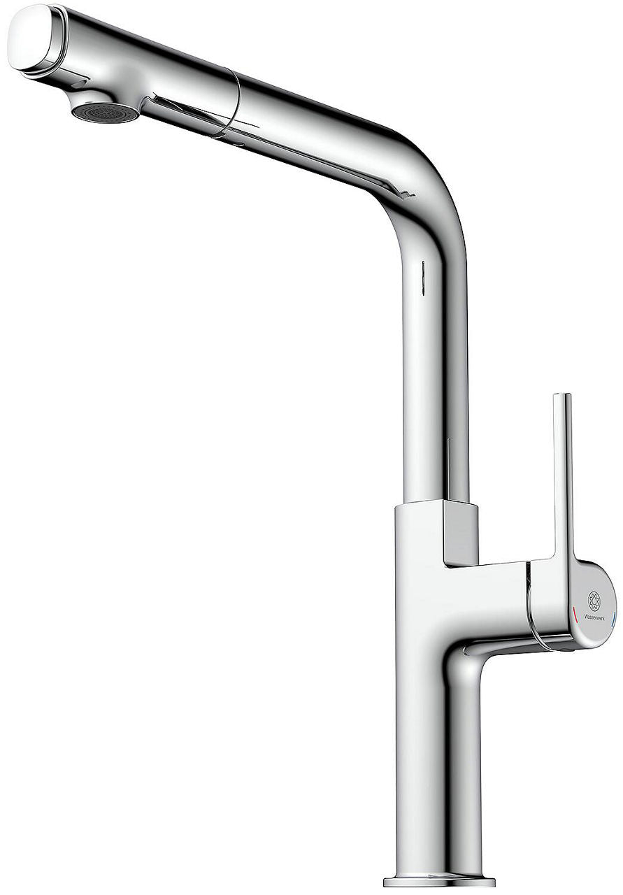 Mitigeur d'évier Wasserwerk WK 2 avec douchette extractible pour la vaisselle