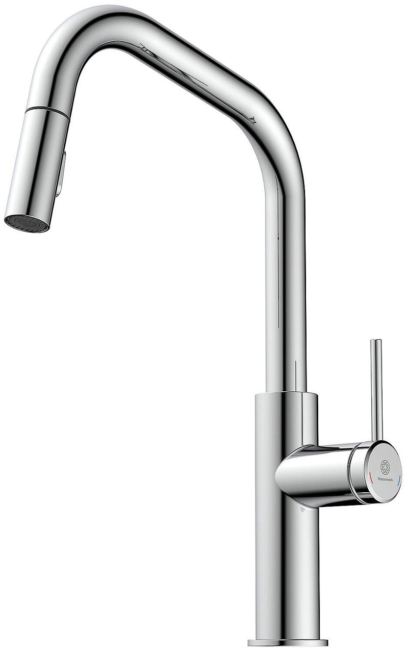 Mitigeur d'évier Wasserwerk WK 2 avec douchette extractible pour la vaisselle