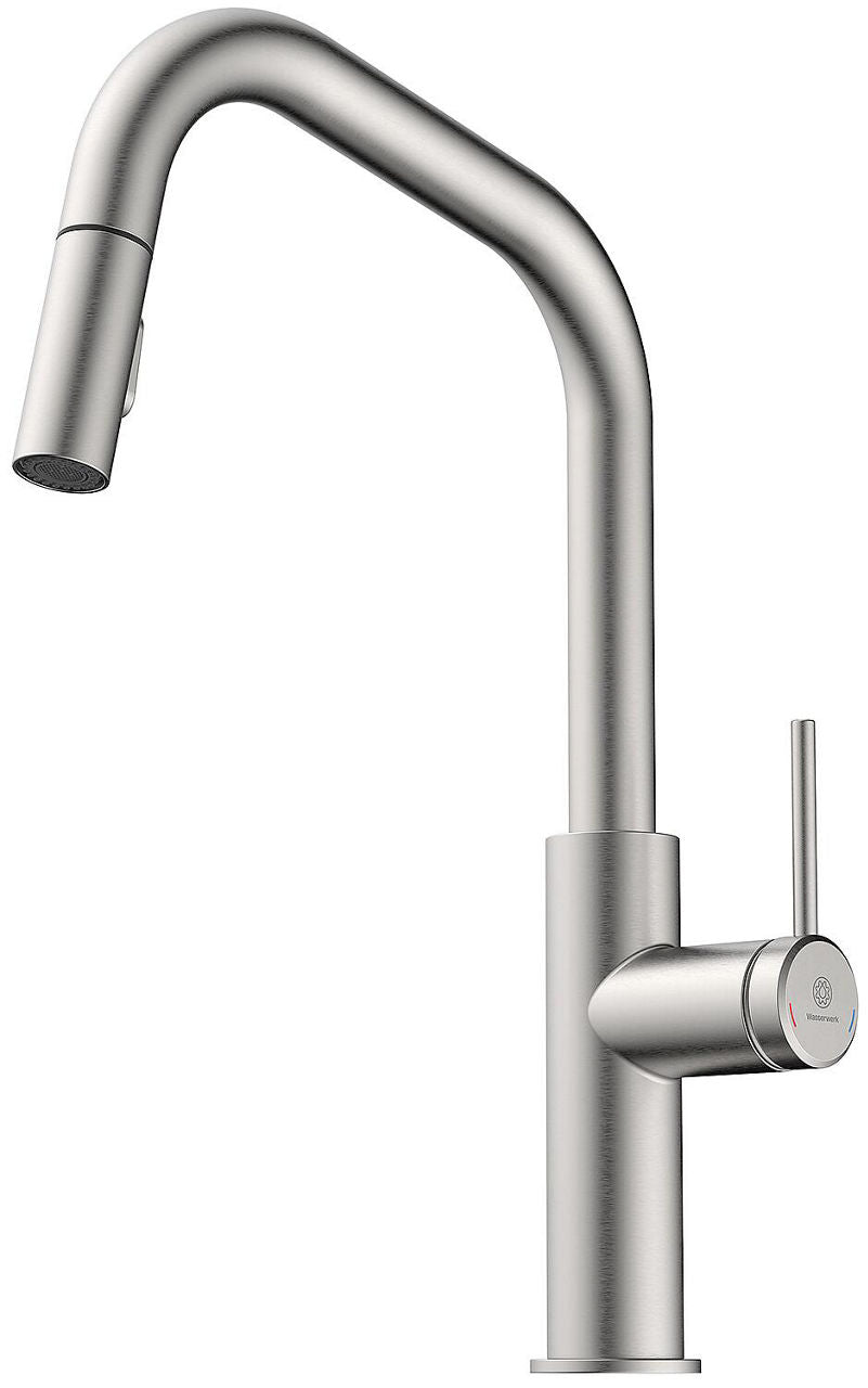 Mitigeur d'évier Wasserwerk WK 2 avec douchette extractible pour la vaisselle