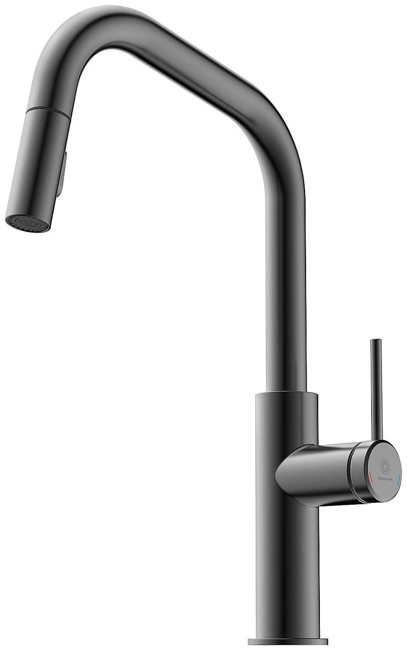 Mitigeur d'évier Wasserwerk WK 2 avec douchette extractible pour la vaisselle