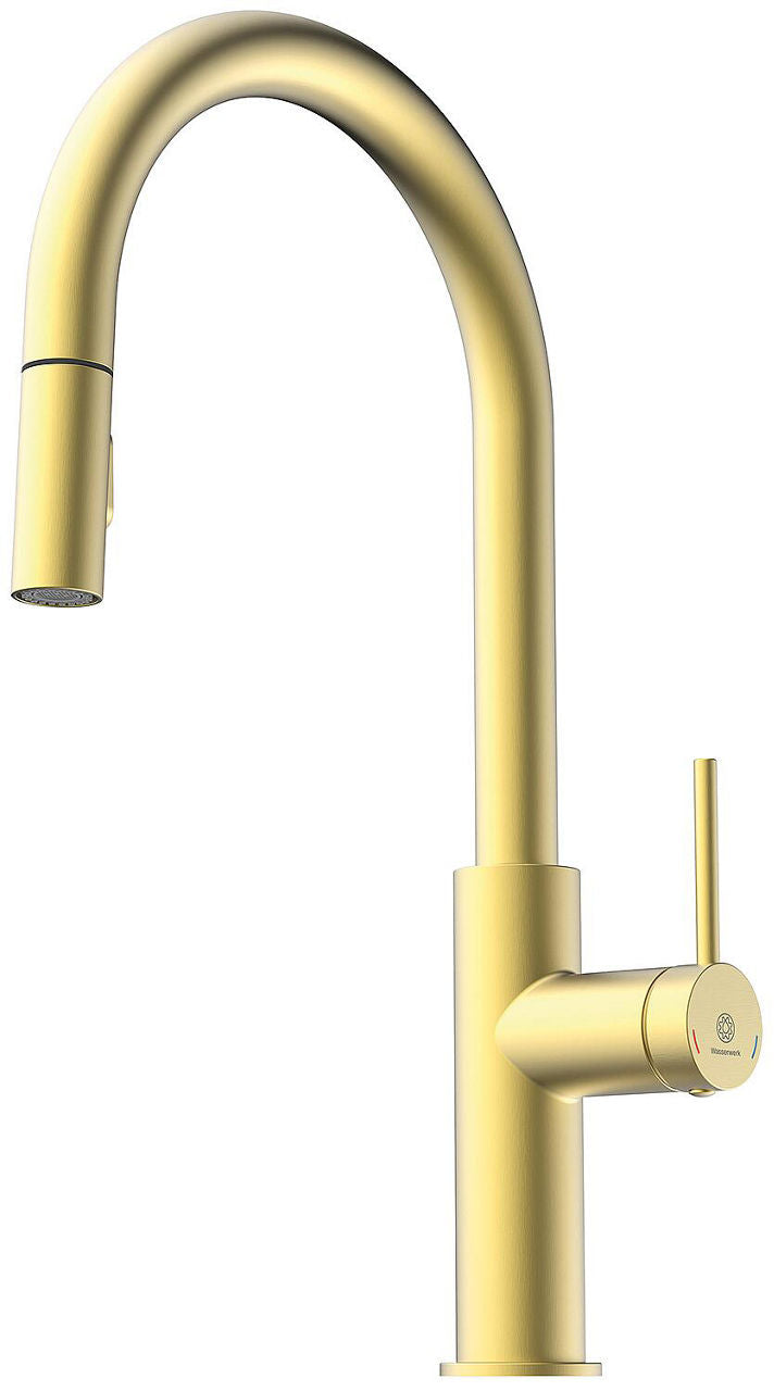 Mitigeur d'évier Wasserwerk WK 2 avec douchette extractible pour la vaisselle