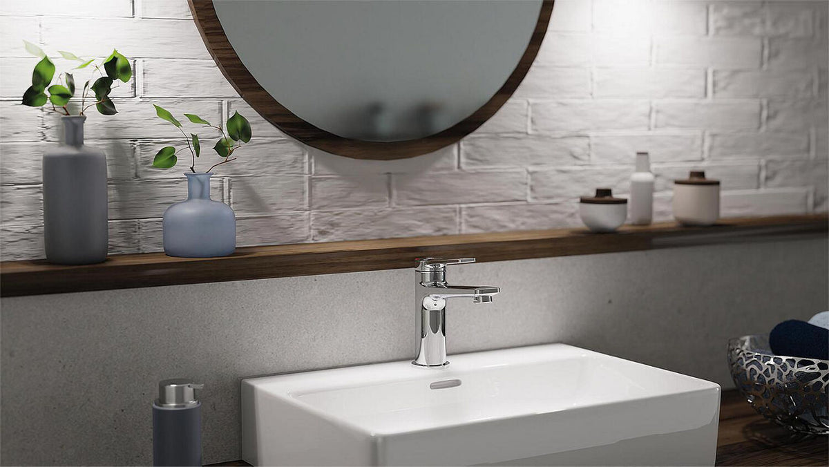 Mitigeur de lavabo Wasserwerk WT saillie 170 mm chromé