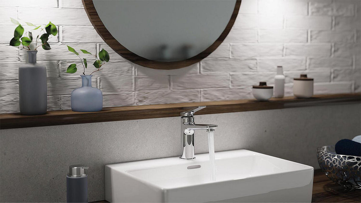 Mitigeur de lavabo Wasserwerk WT saillie 170 mm chromé